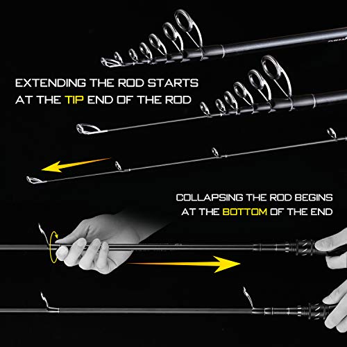SeaKnight Sange II Teleskop-Angelrute Karpfenangeln Carbon M MH Power Spinnrute 7-25g 10-30g Meeresangeln 8-18lb 12-25lb – Bild 6