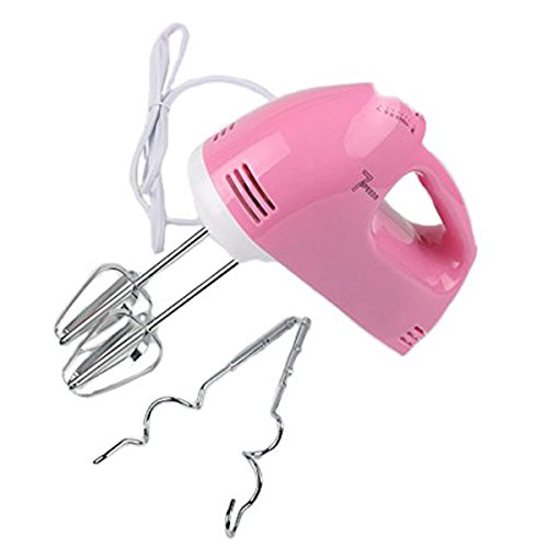7-Speed Mini Electric Easy Mix Hand Blenders Mixer (Pink)