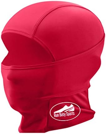 Sport Balaclava Ski Mask - Full Face Mask Designed for Cold Weather Outdoor Performance - on the Motorcycle, Skiing, Snowboarding, Running, Cycling, Walking by Run Baby Sport (apollo red)