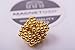 5MM 1/5 Inches Magnetic Balls/Beads Round Magnets by IO-Tech (TM) (Set of 50) Multi-Use Craft & Refrigerator Magnets - Gold Magnets on Fridge - - Office Organization dry Erase Magnets