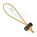 Foto&Tech Multipurpose Extra Thick Elastic Cable Tie and Organizer, Adjustable Cable Strap Toggle Tie, Reusable Tangle Tamer, Cable Management for Cord and Cable (10x 16CM, Orange)
