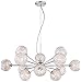 Possini Euro Design Wired Chrome Hanging Chandelier Lighting 32