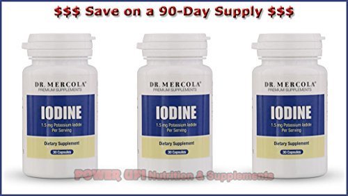 *90-DAY SUPPLY* Dr. Mercola Iodine (1.5 mg Potassium Iodide per serving)