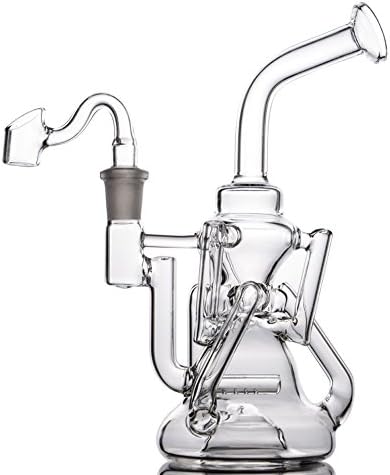 Gblog Clear Glass Beaker Recycler 14mm Joint