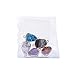 FASHEWELRY 5Pcs Natural Druzy Agate Stone Connectors Irregular Shape Healing Crystal Gemstone Charm Links with Golden Plated Edge for Jewelry Making (Random Mixed Colors)