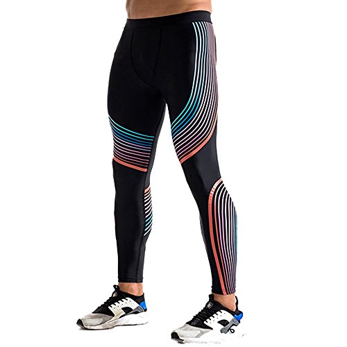 Canghpgin mens compression pants baselayer cool dry spo…