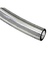 Tubo de vinilo transparente de Watts precortado de 1 2 pulgada de diámetro x 3 8, Transparente, SVIG10