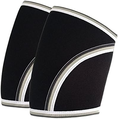 Elbow Sleeves (1 pair) - Compression &amp; Support For Weightlifting,Powerlifting,Tennis And Golfers - 5mm Neoprene Sleeve for Women and Men, Workouts,Arthritis, Tendonitis (large)