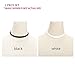 Choker Black & White Velvet Ribbon Gothic Collar 2 Set Necklace Girls Classic