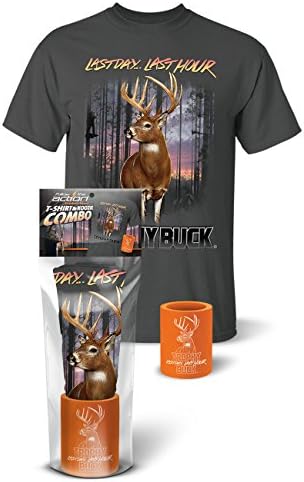 Whitetail Deer Trophy Buck Hunting T-Shirt/Can Cooler Set
