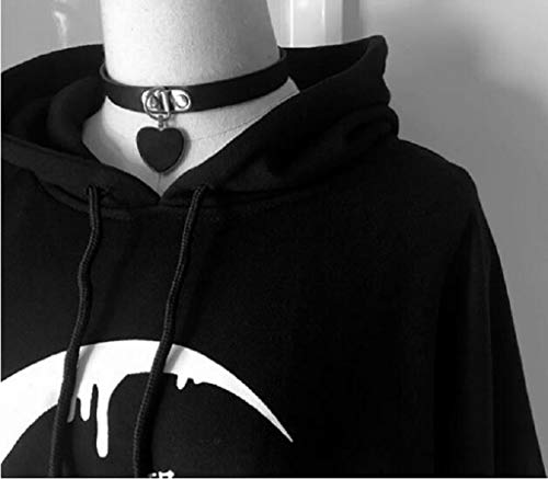 COM1950s Women Top Loose Gothic Punk Long Sleeve Hoodie Sweatshirt Print Cardigan Sweatshirt Top Blouse Outerwear - Thumbnail 5