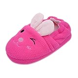 QGAKAGO(TM) Toddler Girl's Zebra Rabbit Cotton Warm Winter Non-slip Slipper
