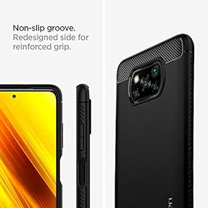 Spigen Cover Rugged Armor Compatibile con Xiaomi Poco X3 NFC - Nero - immagine 6