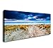 YuanKanJu Wall Decor for Bedroom Beach Blue sea Waves Footprints Ocean Art Large Modern Artwork Canvas Wall Art Prints Contemporary Pictures Framed Ready to Hang for Home Decoration