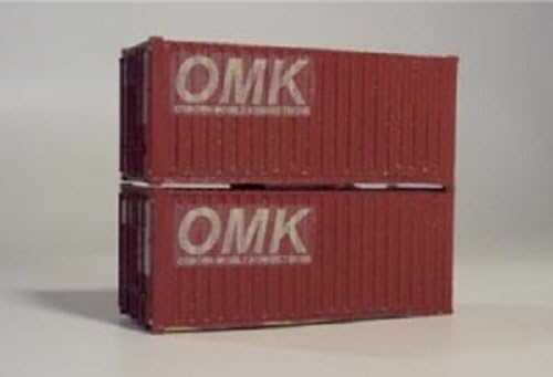 Osborn Models N Gauge * 20' Shipping Containers * Set of 2 * EZ Assembly Kit * New #RRA3063