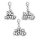 Clip on "Big Sister" "Middle Sister" "Little Sister" Dangle Pendant for European Clip on Charm Jewelry w/ Lobster Clasp Choose Your Charm From Menu