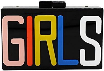 Revolin Acrylic Girls Evening Clutch for Women Cocktail Party Bag Cell Phone Wallet Purse