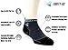 Thirty48 Ultralight Athletic Running Socks for Men and Women with Seamless Toe, Moisture Wicking, Cushion Padding (Medium - Women 7-8.5 // Men 8-9.5, [3 Pairs] Black/Gray)