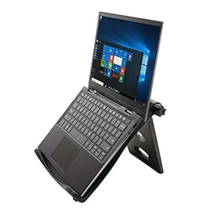 Kensington Easy Riser Portable Ergonomic Laptop Cooling Stand(12"-17")for Windows & Mac devices such as Dell,Toshiba,HP,Samsung, MacBook,Lenovo with Secure Fit and SmartFit System - Black (K52788WW)