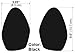 3 Pairs of Stick-on Suede Soles with Industrial-Strength Adhesive Backing, for high-Heeled Shoes. Convert Your Favorite Heels to Perfect Dance Shoes or resole Your Old Ones. [SUEDE-LA-3pk-black-r01]
