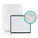 Alen BreatheSmart FIT50 HEPA-Silver Replacement Filter to Remove Allergens, Asthma and Bacteria (FF50-Silver-Carbon-4, 4-Pack)