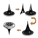 Maggift Solar Ground Lights, 8 LED Garden Pathway Outdoor In-Ground Lights, 4 Pack (Warm White)