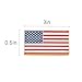 Rectangle American Flag Pins 10 Pack- Gold Amercian Flag Lapel Pins Bulk -The Stars and Stripes Lapel Pin for Memorial Day, Flag Day, Independence Day, Veterans Day