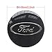 MonboAuto 4PCS Auto Car Sticker Wheel Center Hub Cap Logo Aluminium fit for Ford (Black, 56MM/2.22'')