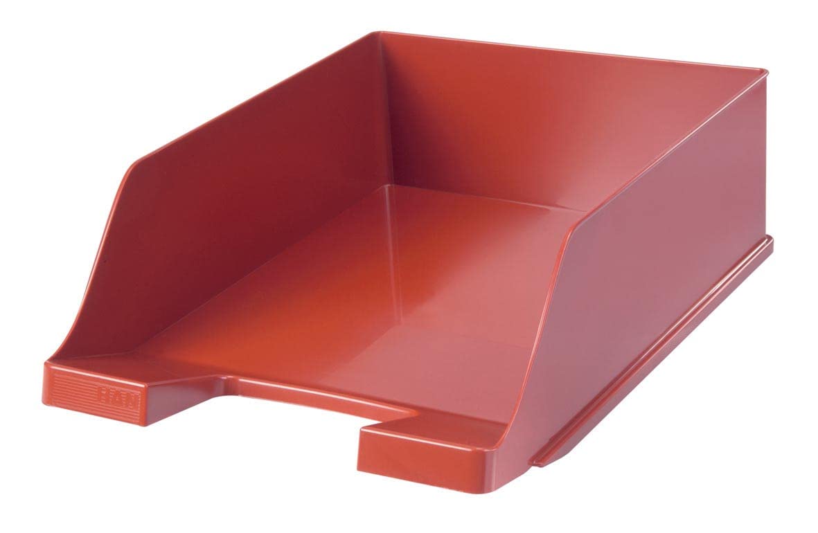 Han XXL 255 x 348 x 105mm C4 Size Deep Sided Letter Tray - Red