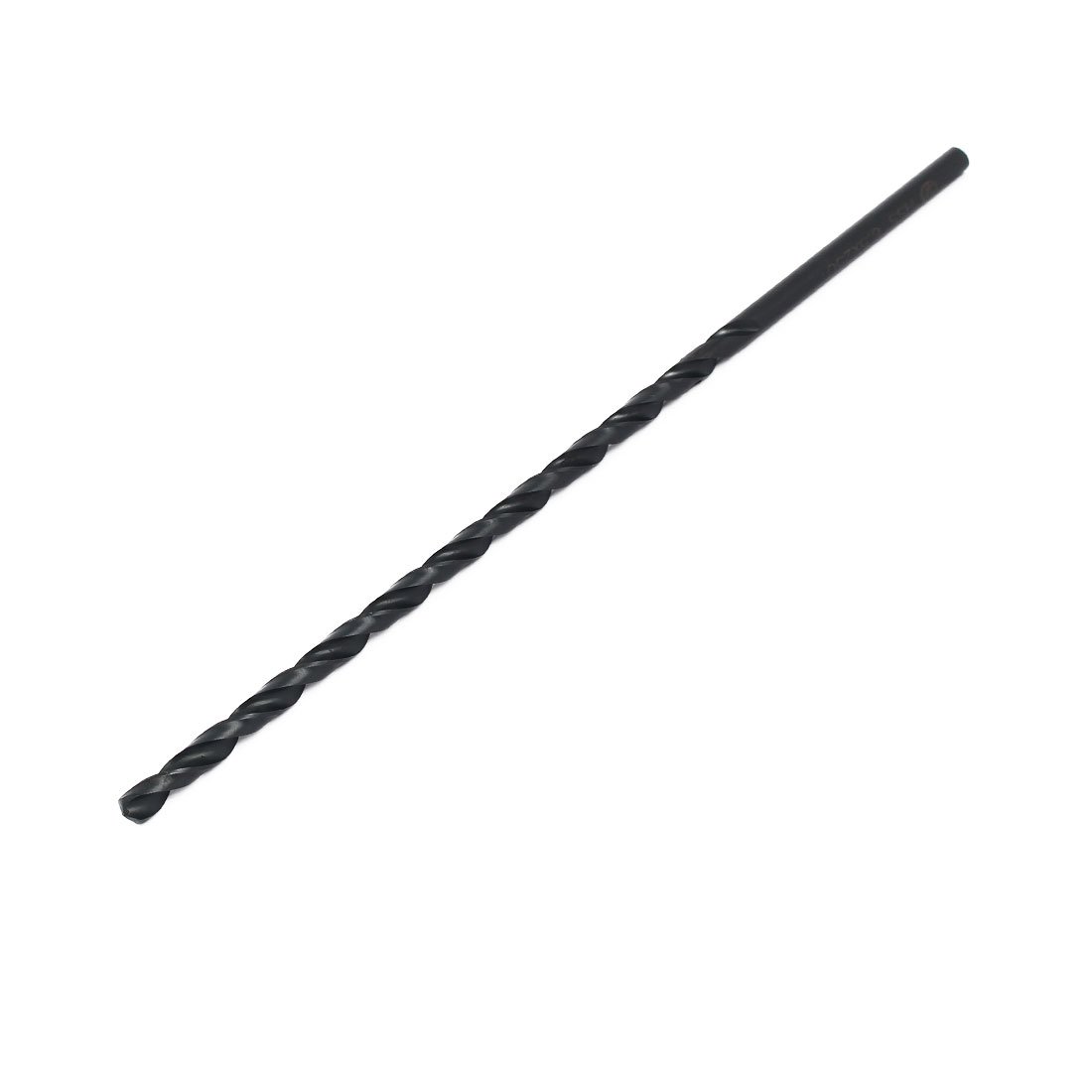 Sourcingmap 6.5mm Drilling Dia 250mm Length HSS Straight Round Shank Twist Drill Bit Black