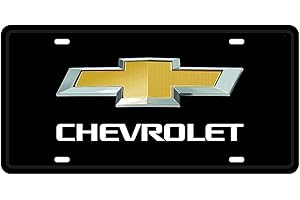 Kasflag Chevrolet Metal License Plate（Aluminum,6 by 12 Inches,HD Printing）
