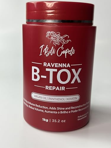 I Belli Capelli Ravenna Repair Hair Treatment - Formaldehyde-Free, Long-Lasting Anti-Frizz, Smoothing B-Tox Treatment for Hair, 35.2 oz (1 kg)