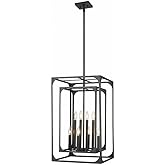 Z-Lite 3038-8MB Easton Chandelier, 8-Light 480 Total Watts, Matte Black