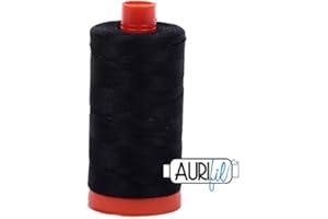 2692 Black Aurifil 100% Cotton Thread - 50wt - 1300 Meter Spool