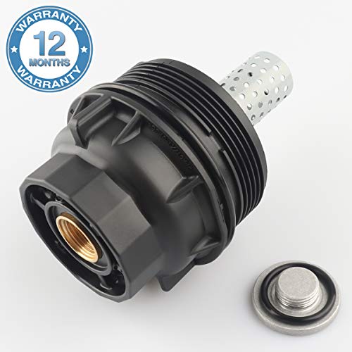 Oil Filter Housing Cap Assembly with Plug, Replace 156200S010, 15620