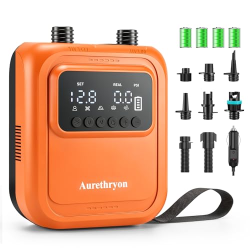 Rechargeable Electric Paddle Board Pump - 20PSI Portable 13500mAh Battery USB-C SUP Air Pump with 50% Faster Inflation for Inflatables, Kayaks, Tents, Boats, Pool