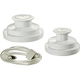 FoodSaver Plastic Jar Sealer for Vacuum Sealer Food Storage with Accessory Hose for Regular and Wide Mouth Mason Jars, White 