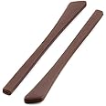 Eyeglass Sunglasses Temple Tips,BEHLINE Temple End Tips Ear Pads Tube Ear Sock,Soft Silicone Anti-Slip for Flat Thin Metal Eyeglass Legs 2mm X 1mm (Brown,1 Pair))