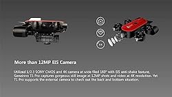 200M Underwater Drone ROV Robot with 4K UHD Action