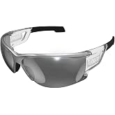 Mechanix Wear Type-N Indoor/Outdoor Safety Glasses Silver/Black Frame | Anti-Fog Scratch-Resistant Indoor/Outdoor Lens with Polycarbonate Protection for Worksite Safety Applications