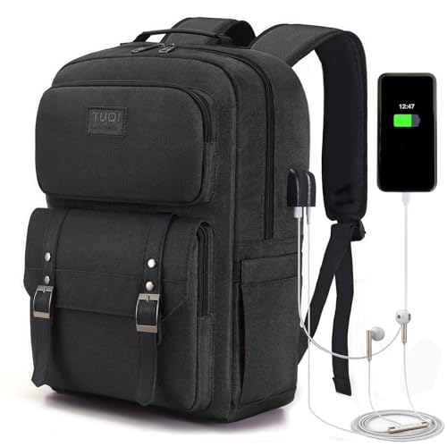 TUQI Mochila para Laptop portátil,Mochila de viaje,mochila de tipo casual para hombres y mujeres,impermeable y la tela durable con bolsillos multifuncionales, para el viaje,negocios,etc.