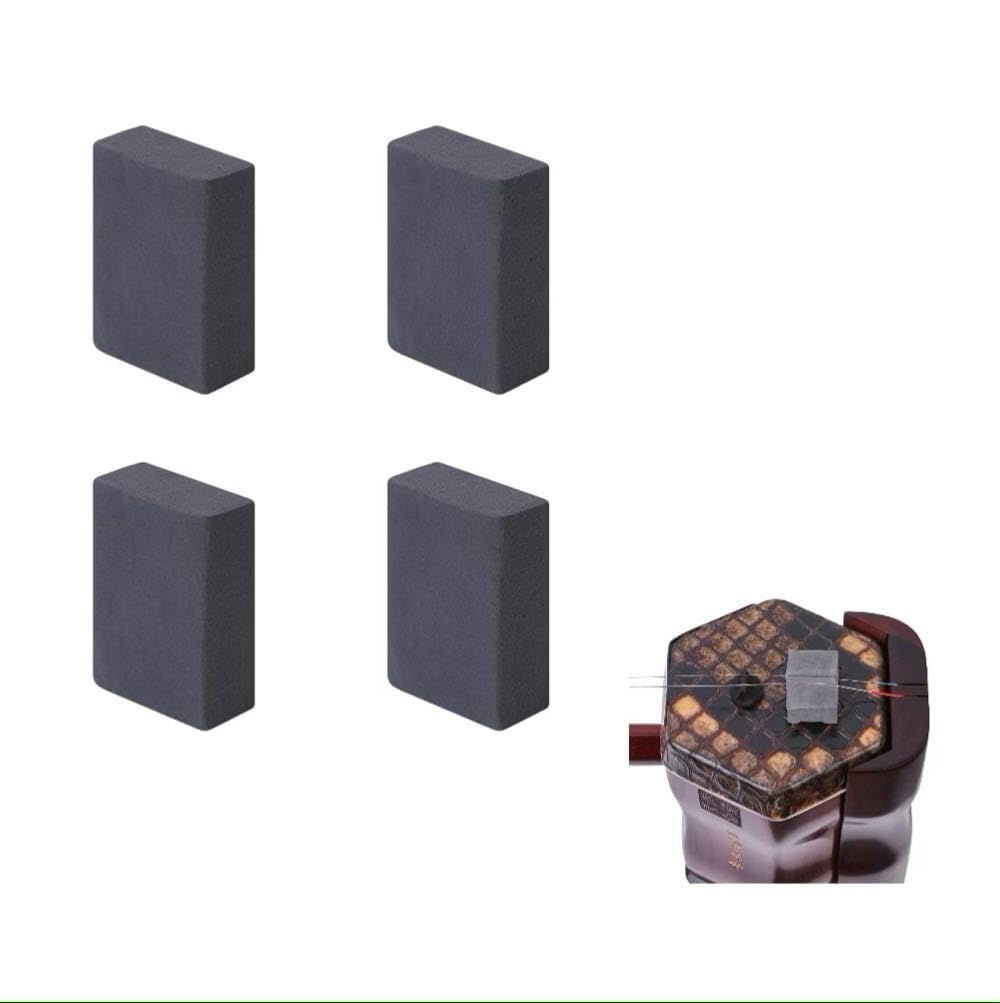 4 Pcs Erhu Silencer Pad Soft Sound Dampening Sponge Durable Erhu Sound Filter Pad for Noise Reduction