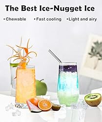 COWSAR Nugget Ice Maker Countertop, Chewable Pebble