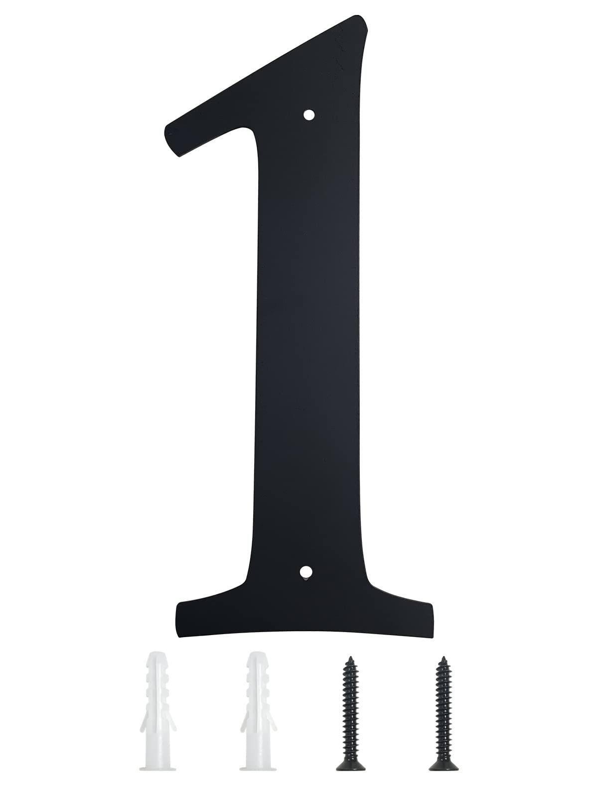 11 Inch Super Large House Numbers, Modern Address Numbers Elegant Black Finish Numbers Solid Metal House Sign for Door Plate for Home Gate Building Store Mailbox (1)