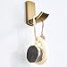 BigBig Home Brass Towel Hook, Antique Brass Bathroom Wall Robe Hooks Vintage Mounted, Antique Coat Clothes Hooks 2 Pack