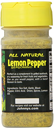 Johnny's Jamaica Me Crazy Lemon Pepper, 3.25 Ounce (Pack of 6)