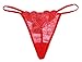 Underpants ，Beautyvan Comfortable Womens White Love panty G string thong underwear (Red)