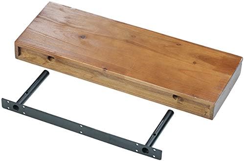 Carlo Milano Holzregal: Wandregal aus Zedernholz mit versteckter