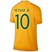 Neymar Jersey Style T-shirt Kids Neymar Jr Jersey Brazil T-shirt Gift Set Youth Sizes ✓ Premium Quality ✓ ✓ Soccer Backpack Gift Packaging (YM 8-10 Years Old, Neymar)