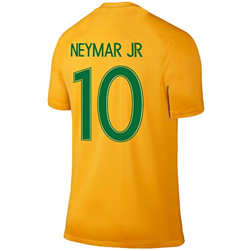 Neymar Jersey Style T-shirt Kids Neymar Jr Jersey Brazil T-shirt Gift Set Youth Sizes ✓ Premium Quality ✓ ✓ Soccer Backpack Gift Packaging (YS 6-8 Years Old, Neymar) - Thumbnail 2